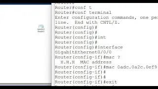 mac address configuration in cisco packet tracer #cisco #configration #packettracer #netwoking #mac