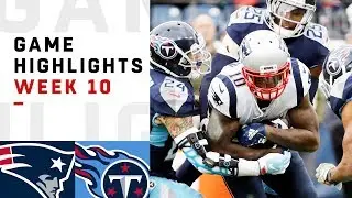 Patriots vs. Titans Week 10 Highlights | NFL 2018