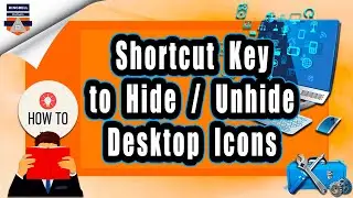 How to create shortcut key to hide desktop icons in windows 11 | Hide - Unhide desktop icons