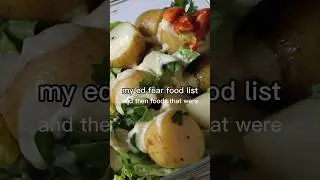 My ED Fear Food List