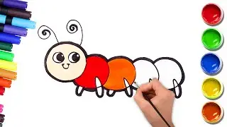 ✏️How To Draw A Caterpillar🐛 | Easy Step by Step Drawings For Toddlers🧒 | Chiki Doodle