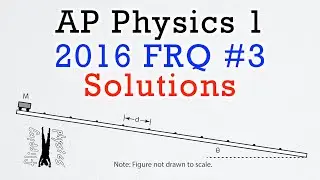 2016 #3 Free Response Question - AP Physics 1 - Exam Solution