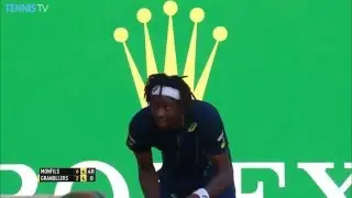 Monfils Hits Hot Shot Monte Carlo 2016 QF