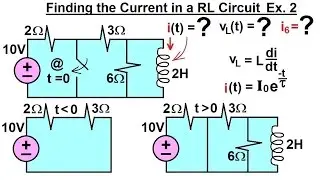 Electrical Engineering: Ch 8: RC & RL Circuits (13 of 43) Current=? in RL Circuit: Ex. 1