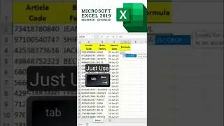 Excel Shortcut Key