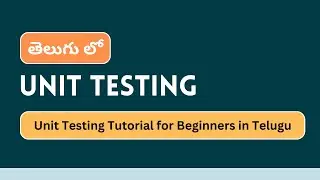 1/8 Introduction to Unit Testing in React | React Unit Testing Tutorial for beginners in Telugu.