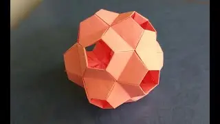 Кусудама из бумаги Маленькая черепаха Tomoko Fuse. Paper kusudama little turtle