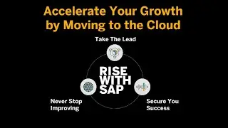 RISE with SAP: Accelerate Your Growth by Moving to the Cloud  | SAP Sapphire in 2022