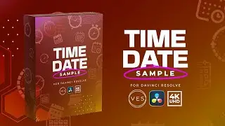 Free Time & Date Title for Davinci Resolve