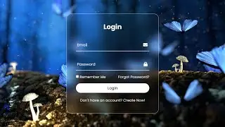 Create A Login Page Using HTML & CSS | devRasen | Modern Responsive Login Page Design