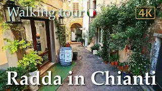 Radda in Chianti (Tuscany), Italy【Walking Tour】History in Subtitles - 4K