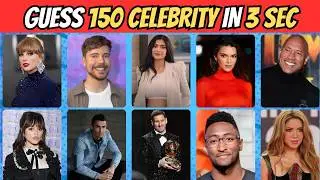 Guess Celebrity in 3 Sec? 150 Famous People in 2024