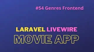 Laravel Livewire Tutorial Create Movie Website #54 Genres Frontend show and Index Page