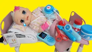 Baby Alive Real as can be baby doll goes to the doll Hospital baby alive videos