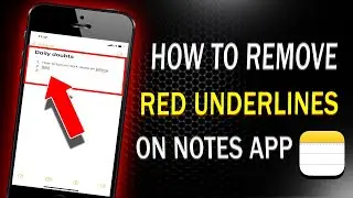 How to Remove Red line on Notes App? |iPhone & iPad