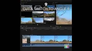 Final Cut Pro Shortcut | 9 | Cut & Switch to Viewer Angle 9