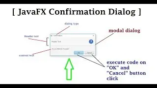 JavaFX Confirmation Dialog | How to create and handle OK and Cancel button