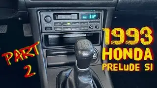 1993 Honda Prelude Si, PART two - power antenna and OEM stereo!