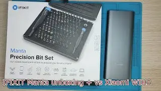 IFIXIT Manta unboxing - compare with Xiaomi Wiha (Aliexpress) screwdriver bit set