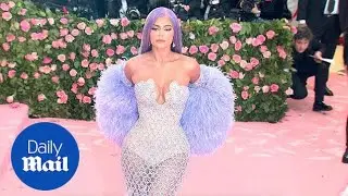 Kylie Jenner hits the 2019 Met Gala in a showgirl inspired dress