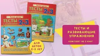 Развивающие книги для малышей 2-3 лет КОМПЛЕКТ ИЗ 2 КНИГ