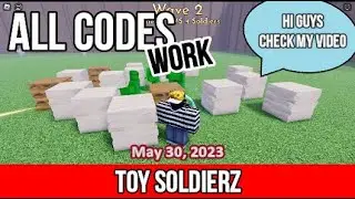 ALL CODES Toy SoldierZ ROBLOX JUNE 1, 2023