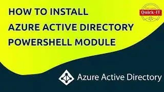 Connecting and Installing Azure AD in PowerShell