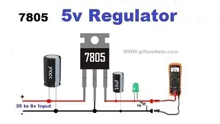 5 VOLTS DC POWER SUPPLY WITH 7805