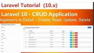 Laravel 10 - CRUD Operation Tutorial for beginners step by step | Complete Laravel 10 CRUD #oromo