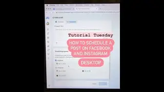 How to Schedule Posts on Facebook and Instagram (Desktop)