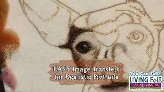Easy Image Transfer Tutorial - Needle Felting Realistic Pet Portraits