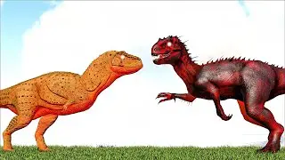 EKRIXINATOSAURUS BOSS VS ALPHA INDOMABLE INDOMINUS REX BOSS (ARK SURVIVAL EVOLVED BATTLE)