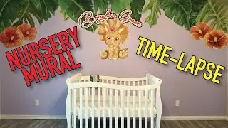 Baby Nursery Dinosaur Mural Time Lapse