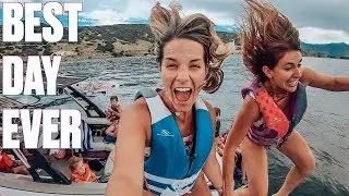 FOUR CRAZY PARENTS TAKE EIGHT WILD KIDS BOATING | EPIC DAY ON THE LAKE | LAKE LIFE