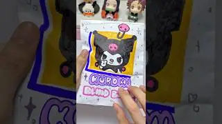 Kuromi Blind Bag #blindbag #asmr #sanrio #diy #unboxing #papercraft #paperdiy #papersquishy #kuromi