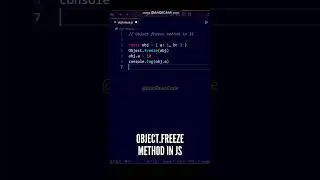 😘😘 This is how Object freeze method works and it's so useful in JS #shorts #javascript #programming