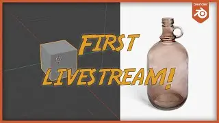 Blender 3D modelling session | live tutorial | First Livestream #1