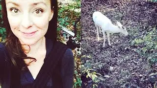 Mom Overcome with Emotion Seeing Rare Albino Deer While Hunting