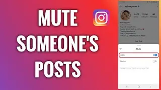 How To Mute Someone's Posts On Instagram