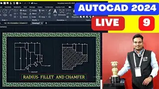 Mastering AutoCAD 2024: Exploring the Fillet and Chamfer Commands - AutoCAD tutorials 2024