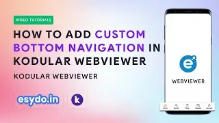 How to add custom bottom navigation in kodular webviewer application || Webviewer Tutorial Part 2