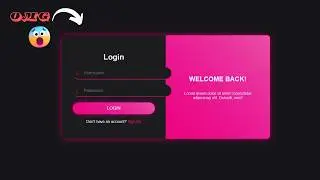 How to Create Animated Login Form Using HTML & CSS |#website #loginform #frontend #webdevelopment