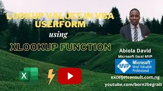 Lookup Values in VBA Userform using XLOOKUP Function