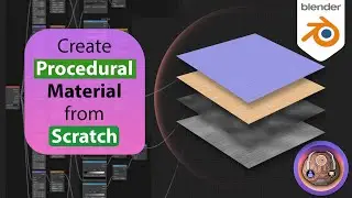 Create Procedural Material From Scratch (works for EEVEE & Cycles)