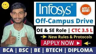 Infosys Mega Recruitment Drive 2022 | OE & SE Role | Apply Now