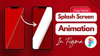 Splash screen animation in figma | Easy Tutorial | Simple animation in figma