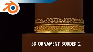 3D Ornament Border 2 - Blender 3D Tutorial