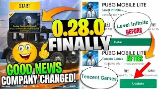 Good News For All Pubg Lite Fans | Pubg Lite 2024 😍| Pubg Lite Update 0.28.0 | Company Changed!