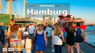 Hamburg, Germany 🇩🇪 Exploring Saint Pauli Neighborhood ☀️ 4K 60fps HDR | Sunny Day Walking Tour