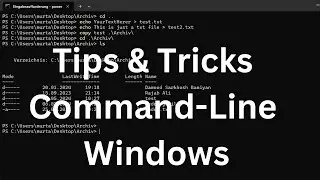 How to create and copy File using Terminal Windows 11